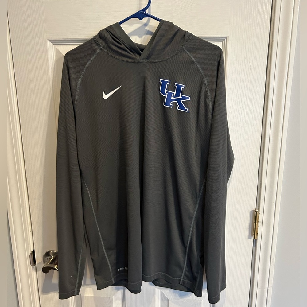 University of Kentucky Wildcats Dri-fit long sleeve hooded t shirt